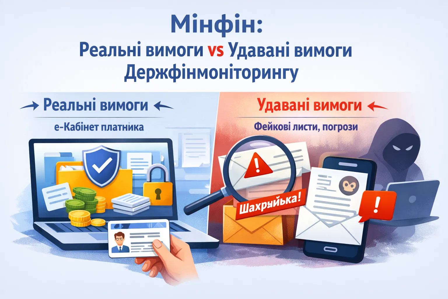 Мінфін про реальні (е-кабінет) та удавані вимоги Держфінмоніторингу