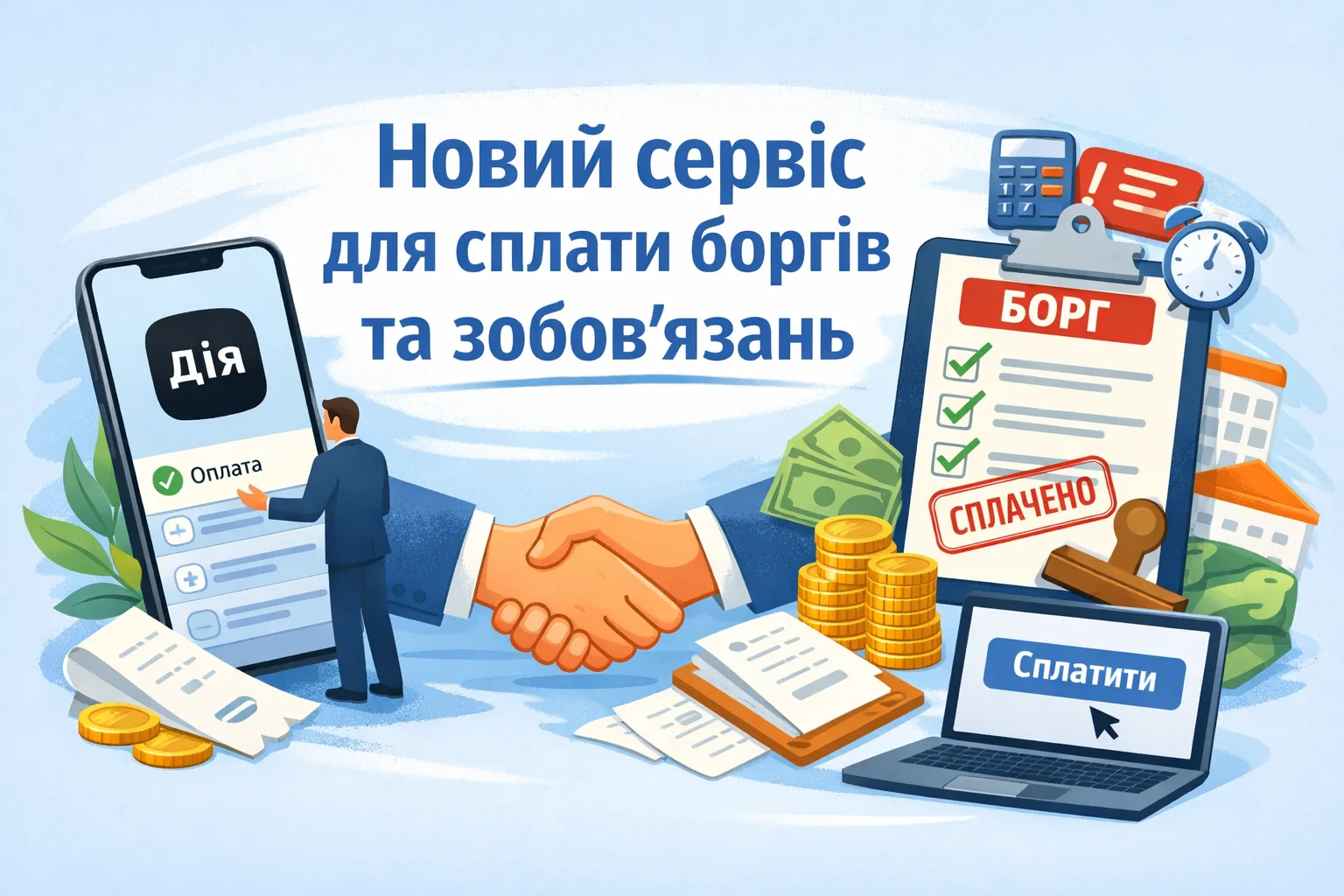 У Дії запускають сервіс, який спрощує сплату боргів і зобовʼязань