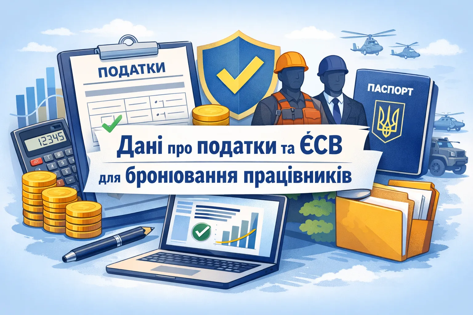 Дані про сплачені податки та ЄСВ: як отримати для бронювання працівників