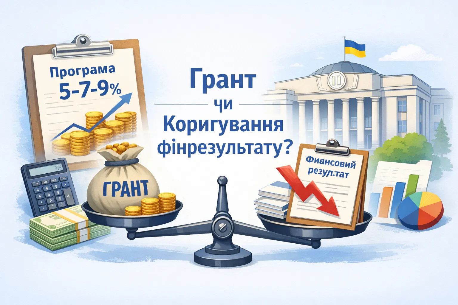Компенсація від «5-7-9»: чи вважати її бюджетним грантом і чи не коригувати фінрезультат?