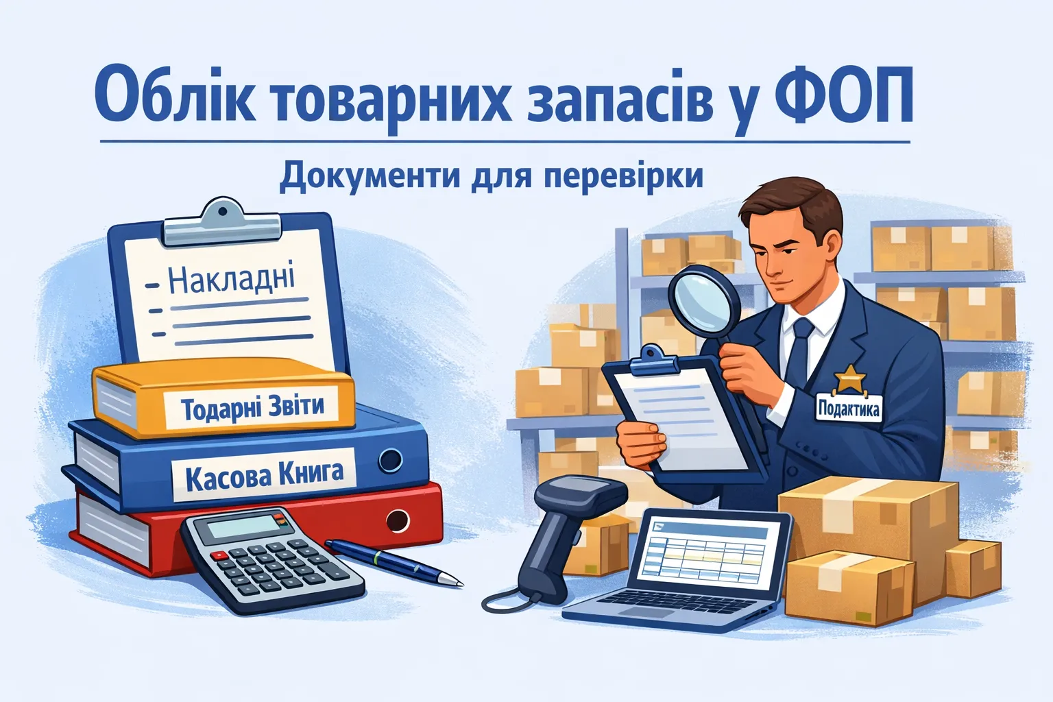 Облік товарних запасів у ФОП: які документи вимагатиме податкова під час перевірки?