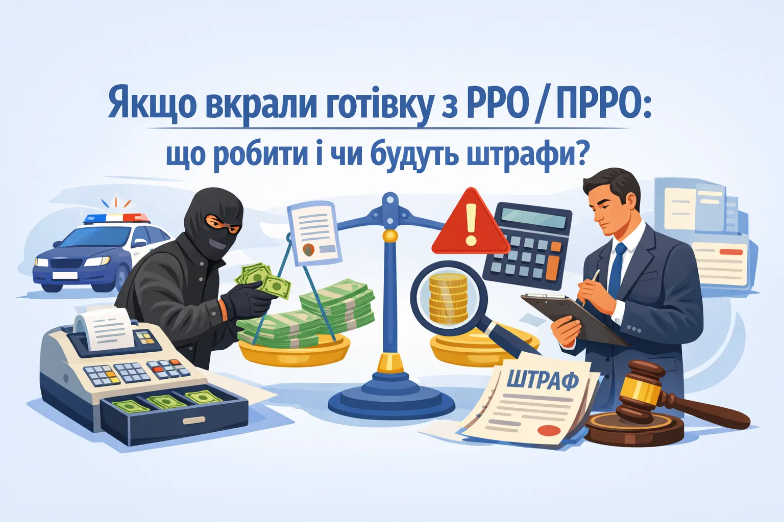 Якщо вкрали готівку з РРО/ПРРО: що робити і чи будуть штрафи