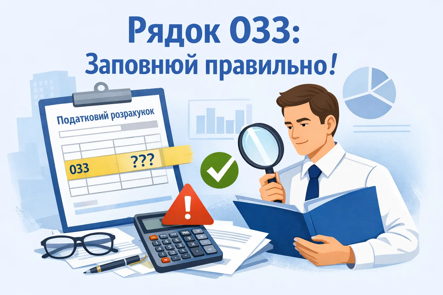 Податковий розрахунок за підрозділ без власної назви: як уникнути помилки в рядку 033