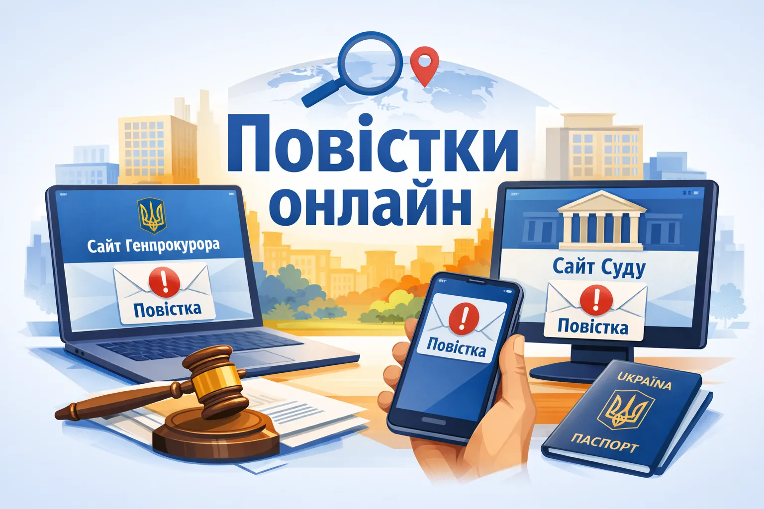 Повестки будут публиковать на сайте Генпрокурора и судов: украинцам меняют систему вызова