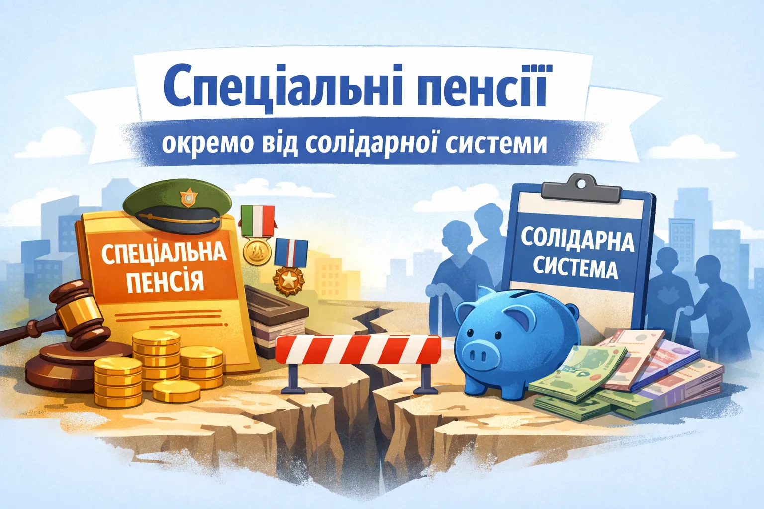 Спеціальні пенсії мають бути відокремлені від солідарної системи