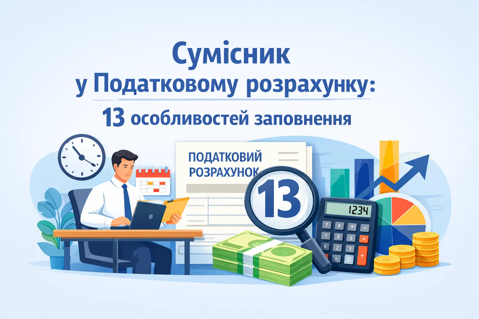 Сумісник у місячному Податковому розрахунку: 13 особливостей заповнення
