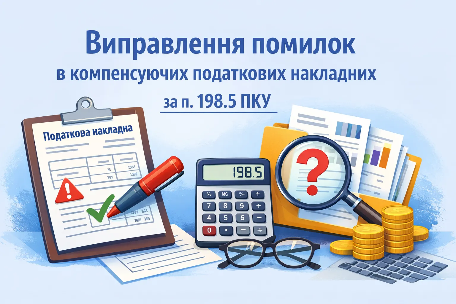 Як виправити помилки в компенсуючих податкових накладних за п. 198.5 ПКУ