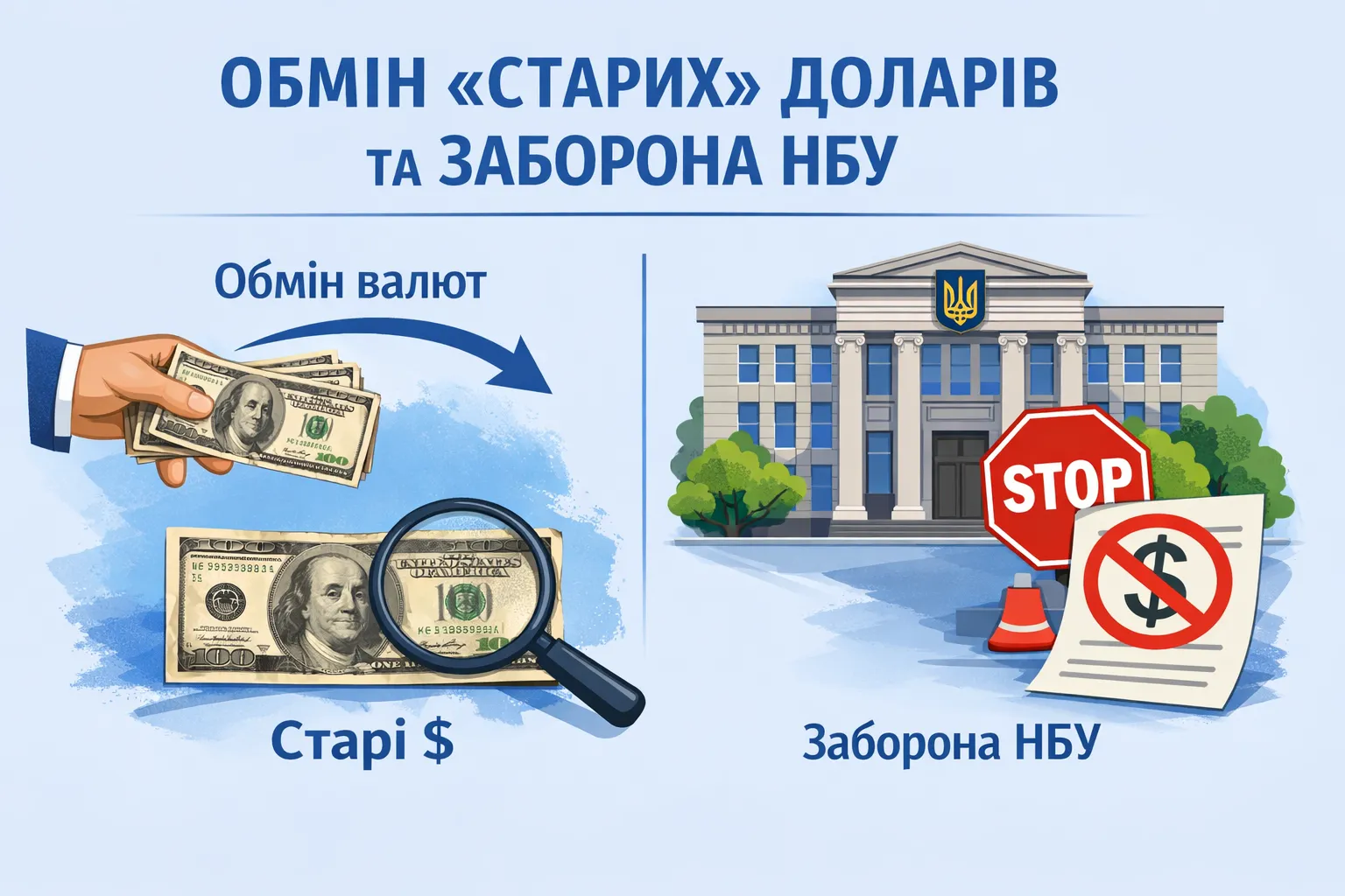 Что нужно знать об обмене «старых» долларов и запрете Нацбанка