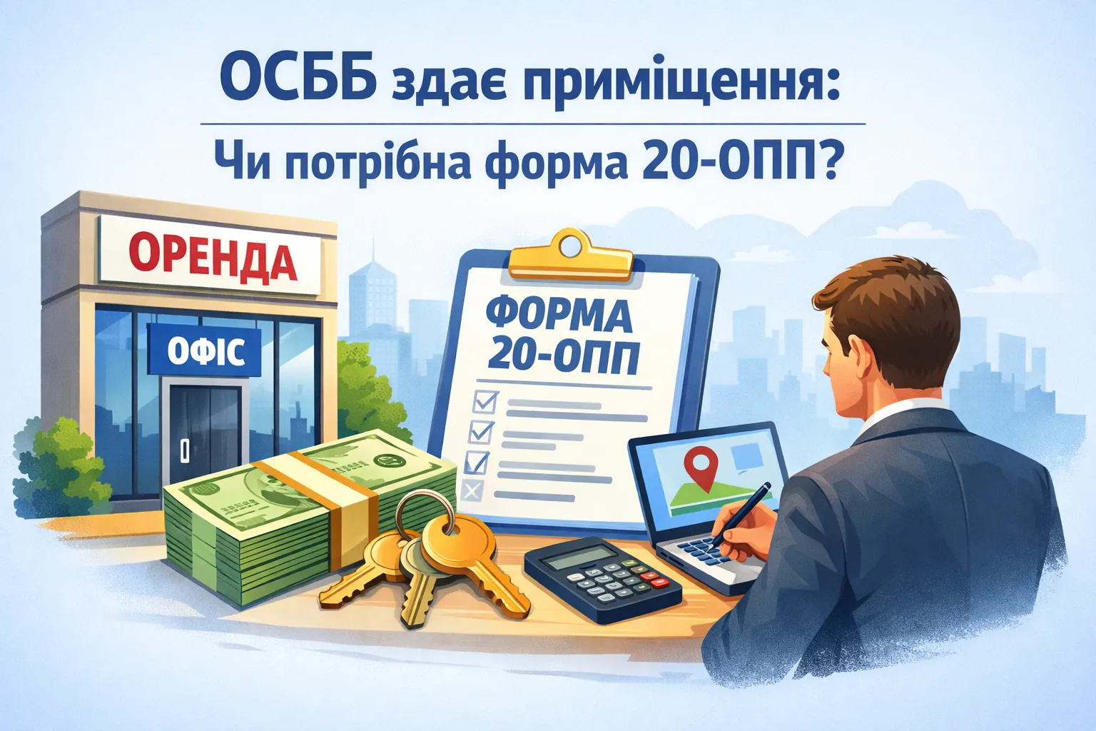 ОСББ сдаёт помещение: нужна ли форма 20-ОПП