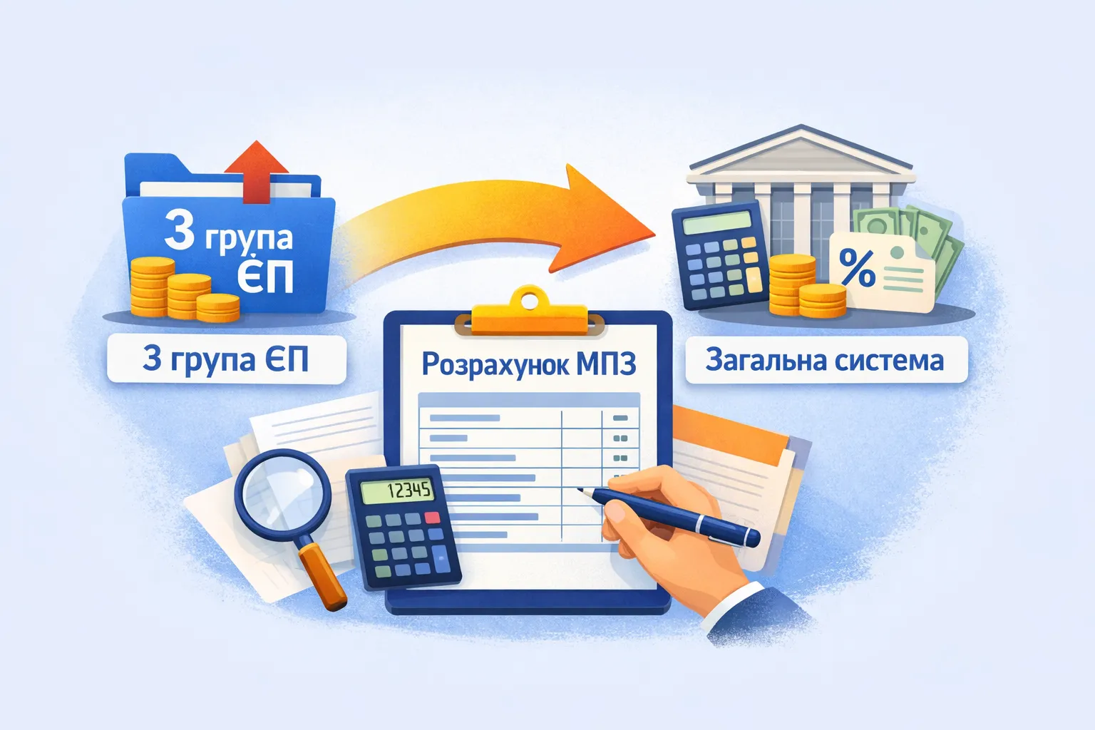 Юрособа переходить із третьої групи ЄП на загальну: як подати додаток із розрахунком МПЗ