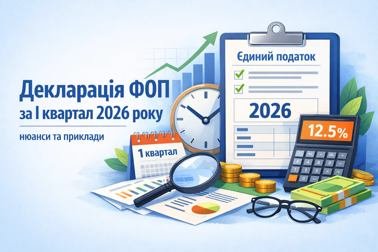 Декларація ФОП з єдиного податку за І квартал 2026 року: нюанси та приклади