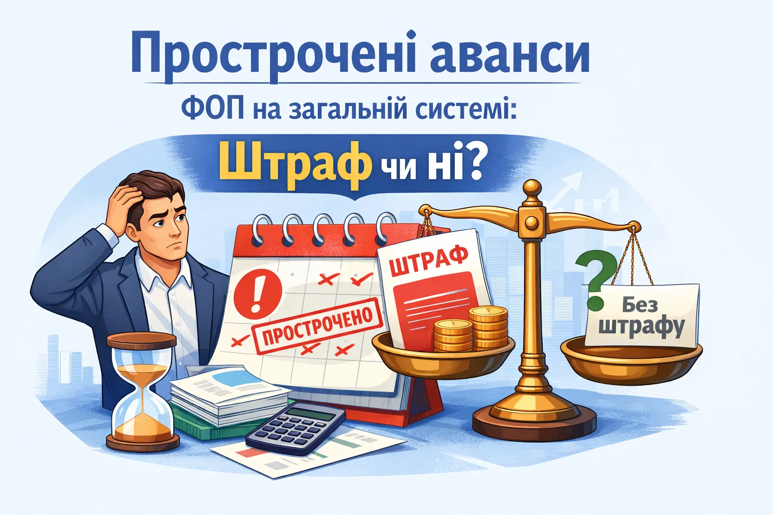 ФОП-загальносистемник прострочив аванси: штраф чи ні?