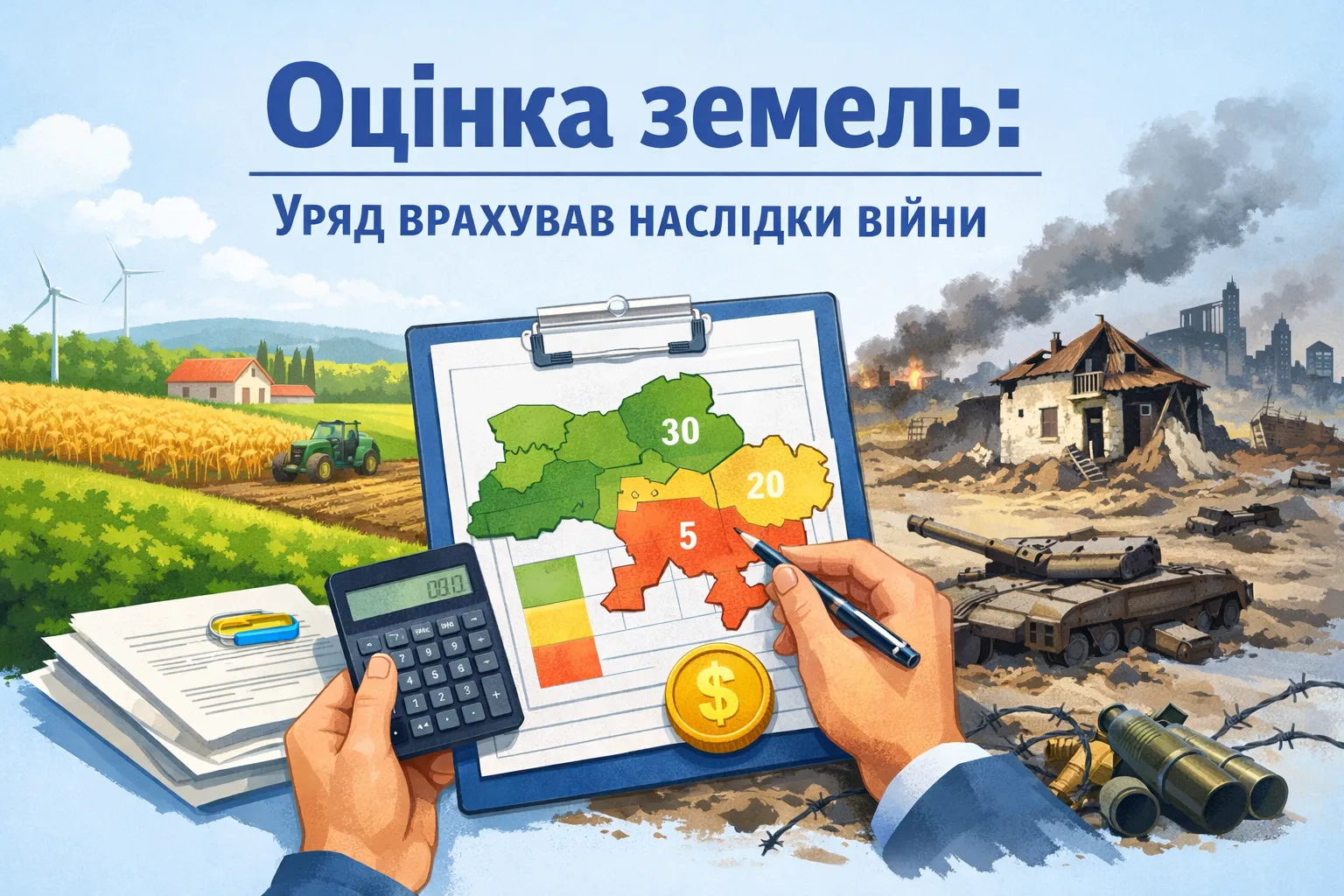 Нормативная денежная оценка земель: Правительство учло последствия войны