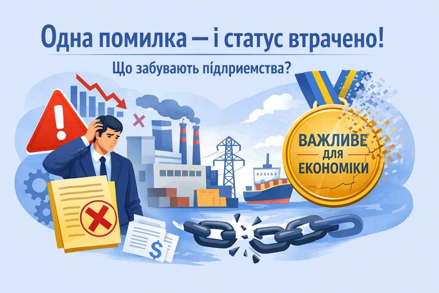 Одна помилка — і статус «важливе для національної економіки» не дадуть: що забувають підприємства