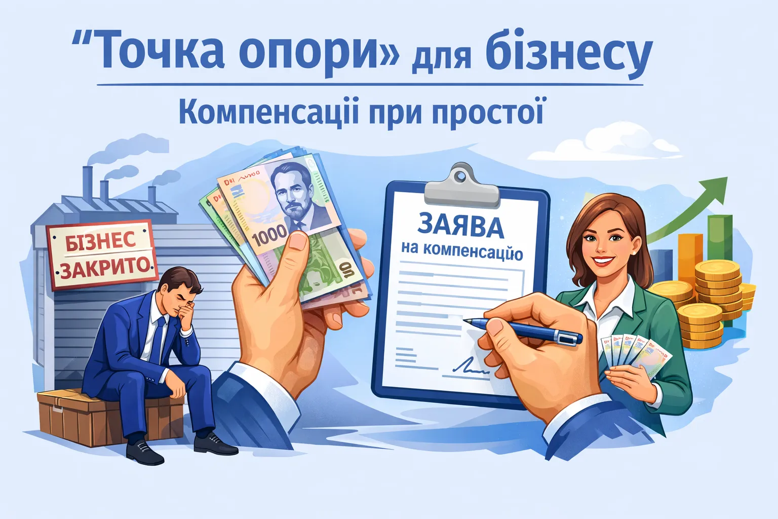 «Точка опори» для бізнесу: як отримати компенсації під час простою