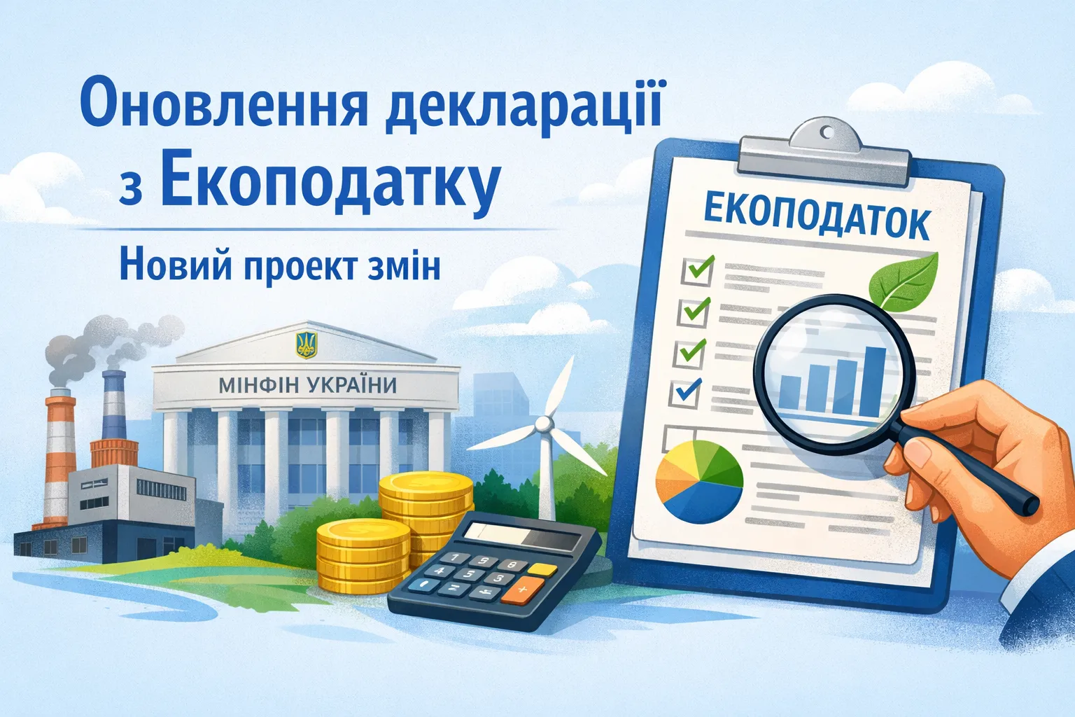 Мінфін оновлює декларацію з екоподатку: оприлюднено доопрацьований проєкт змін