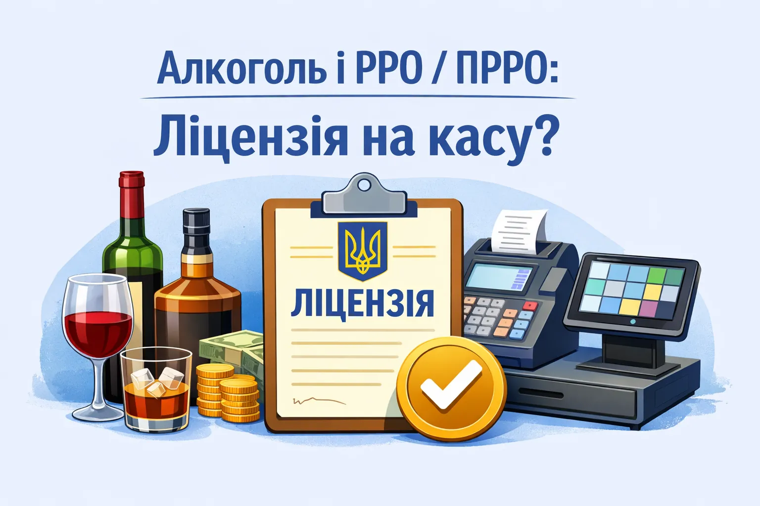 Алкоголь і РРО/ПРРО: за які саме каси треба платити за ліцензію?