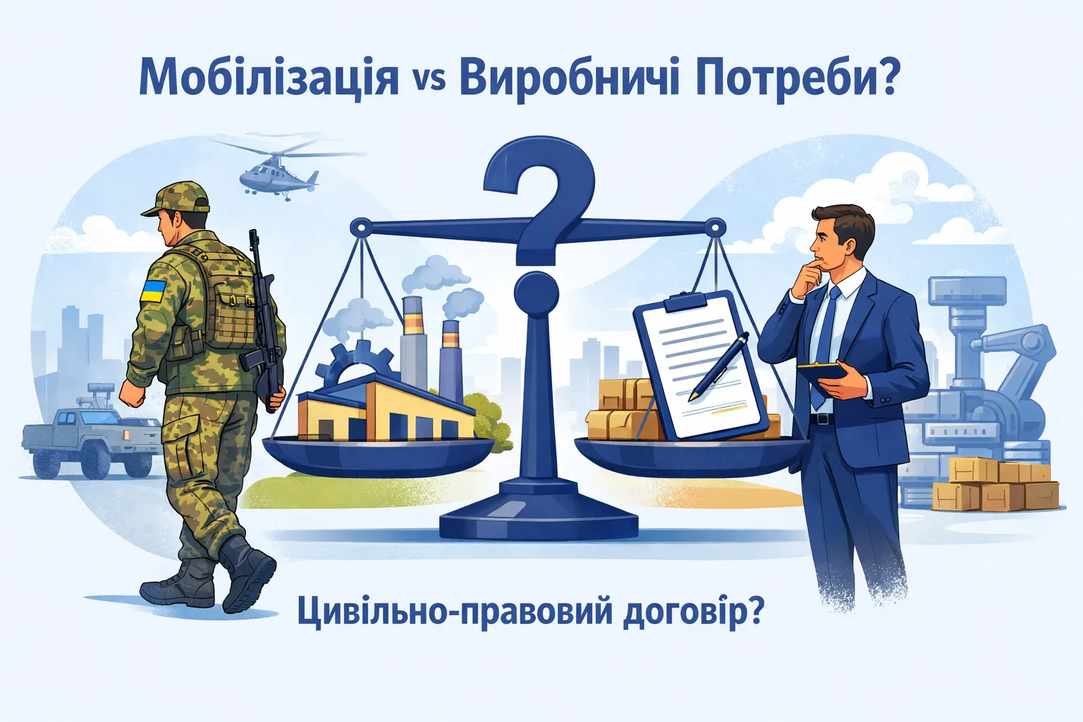 Мобілізація працівника і виробнича необхідність: чи рятує підприємство цивільно‑правовий договір?