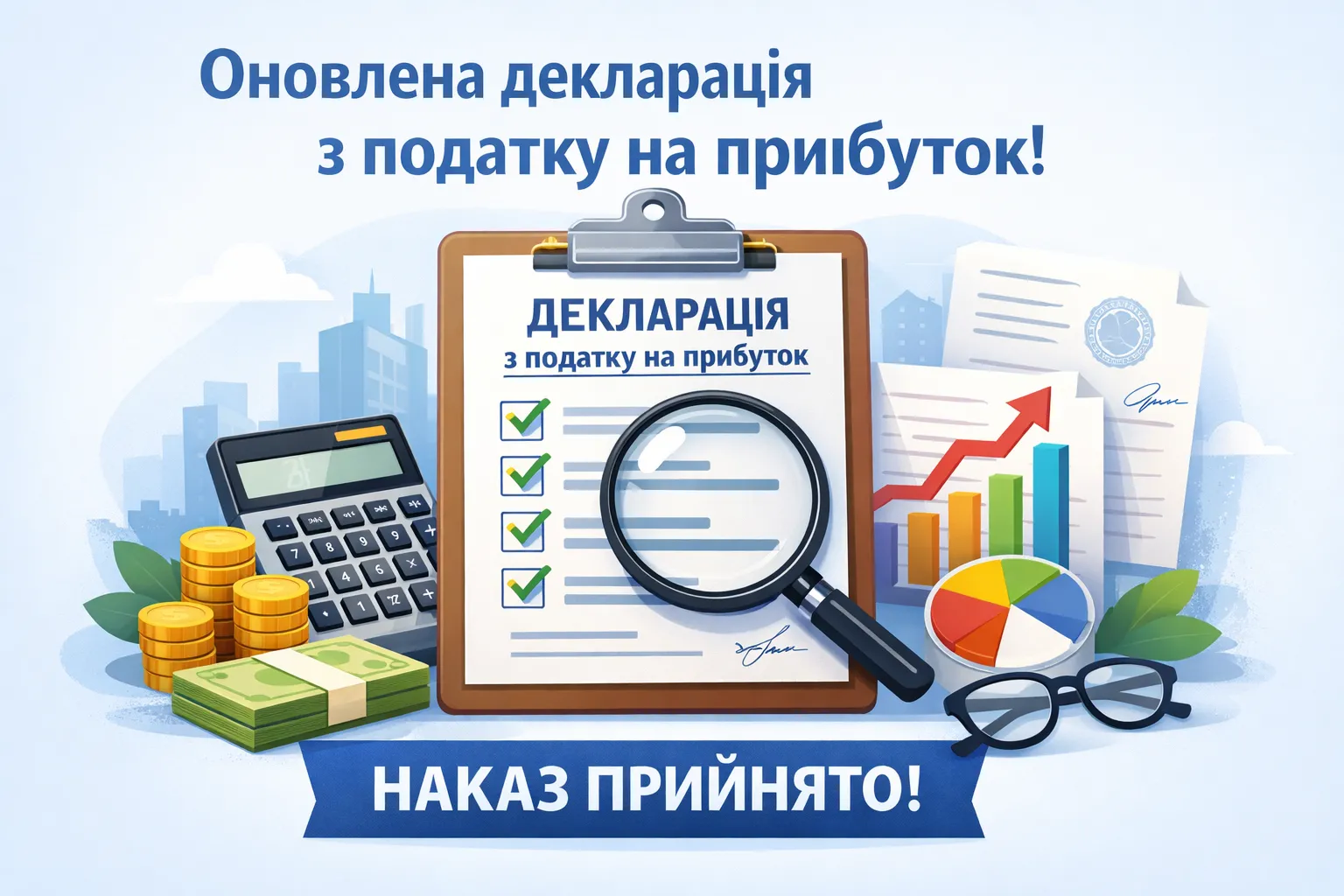 Оновлення Декларації з податку на прибуток: наказ прийнято!