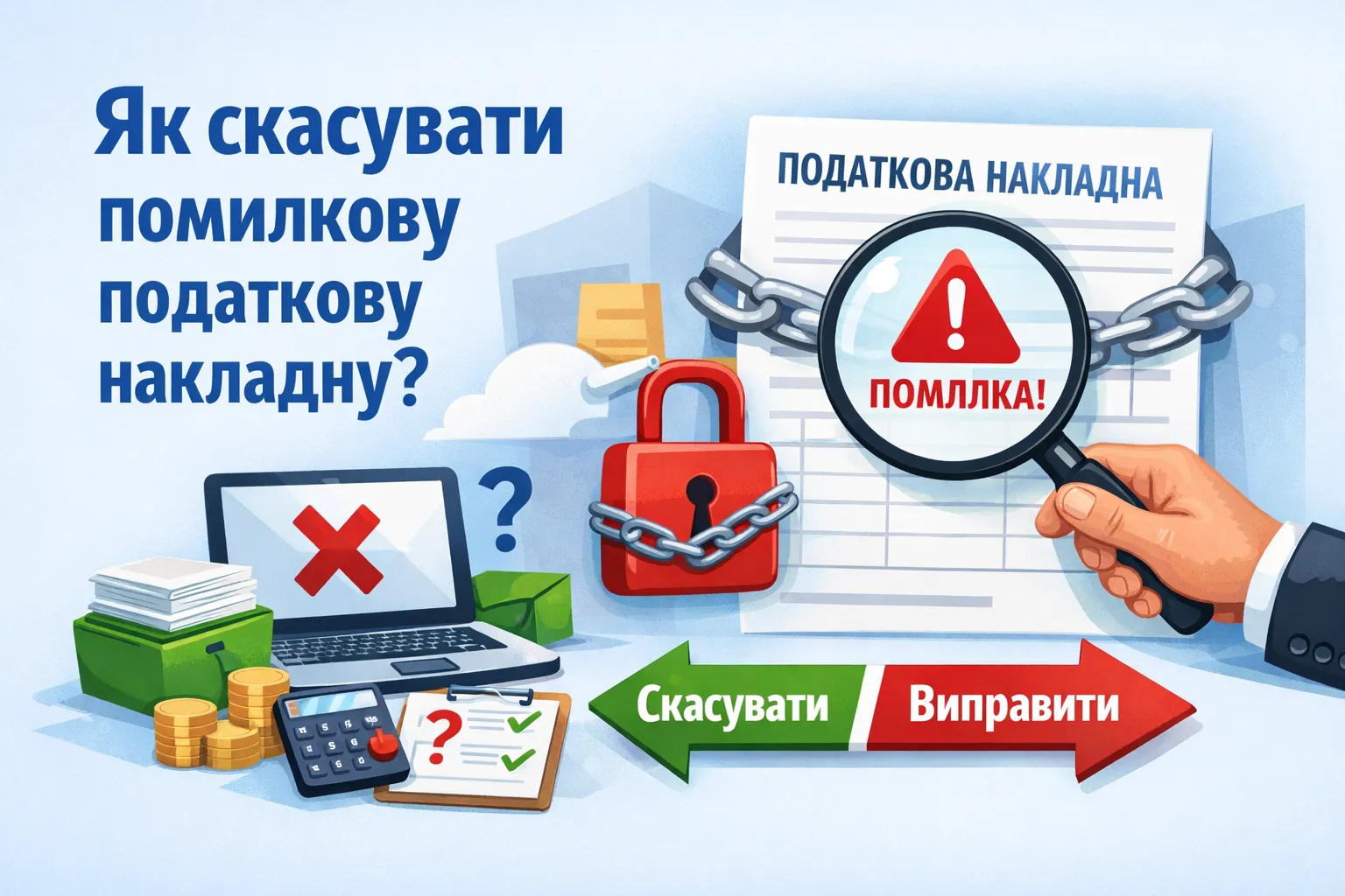 Як скасувати зареєстровану або заблоковану помилкову ПН?
