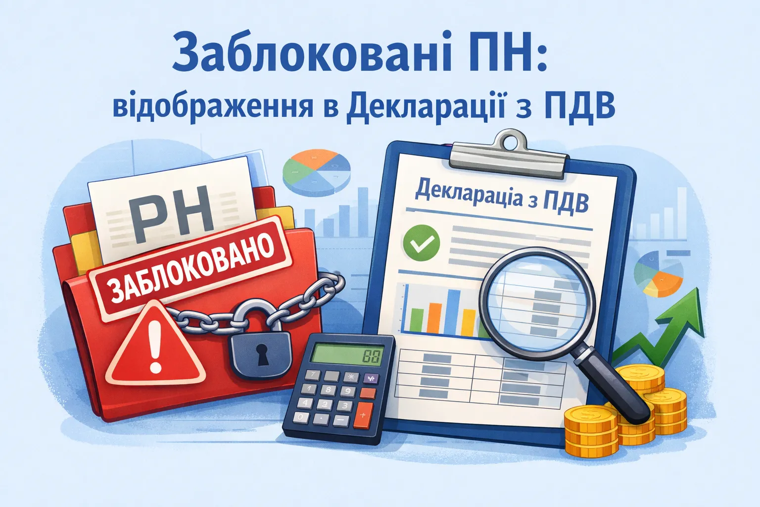 Заблоковані ПН: відображення в Декларації з ПДВ