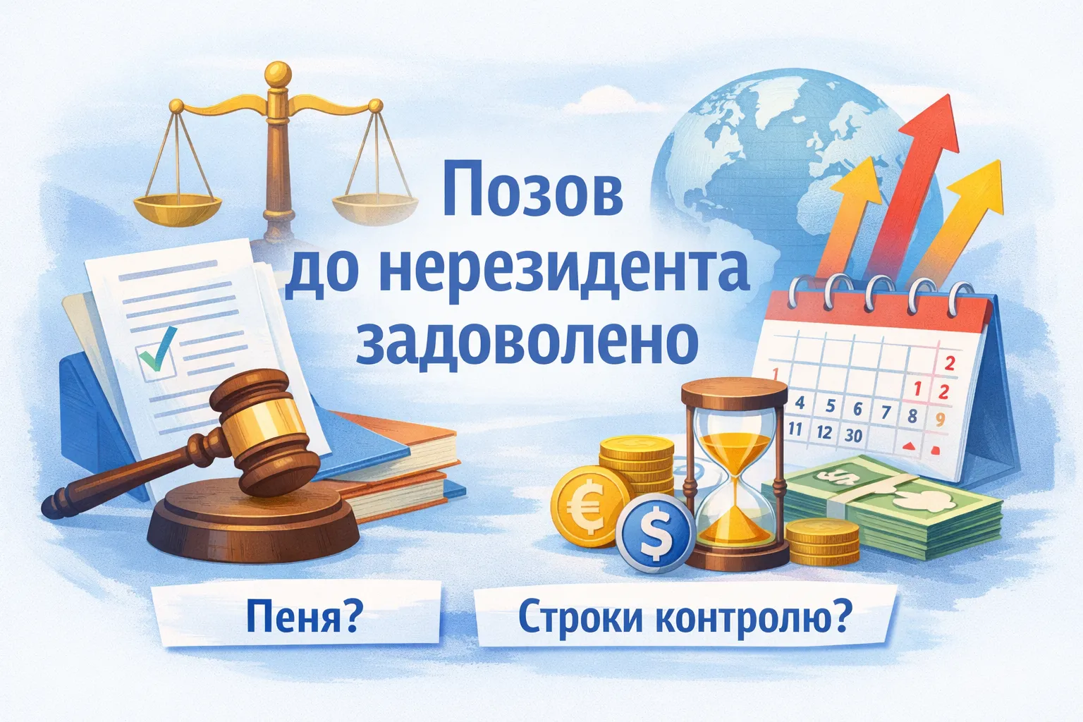 Позов до нерезидента задоволено: що з пенею та граничними строками валютного нагляду?