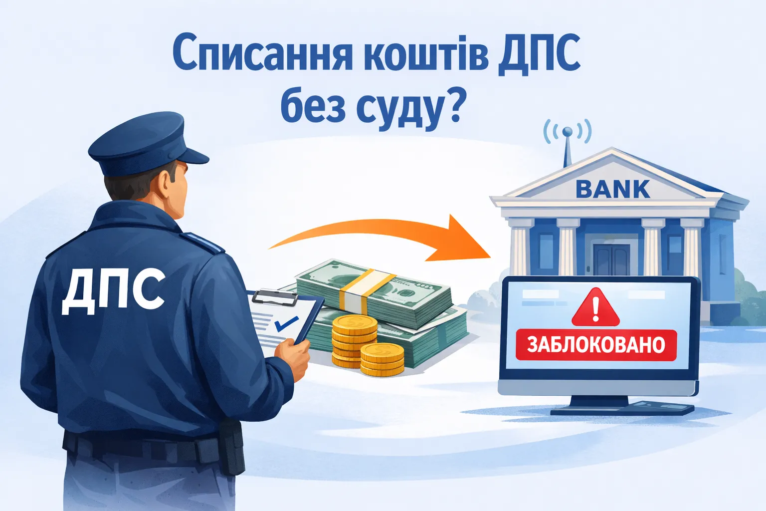 Коли ДПС може списати гроші з рахунку без суду?
