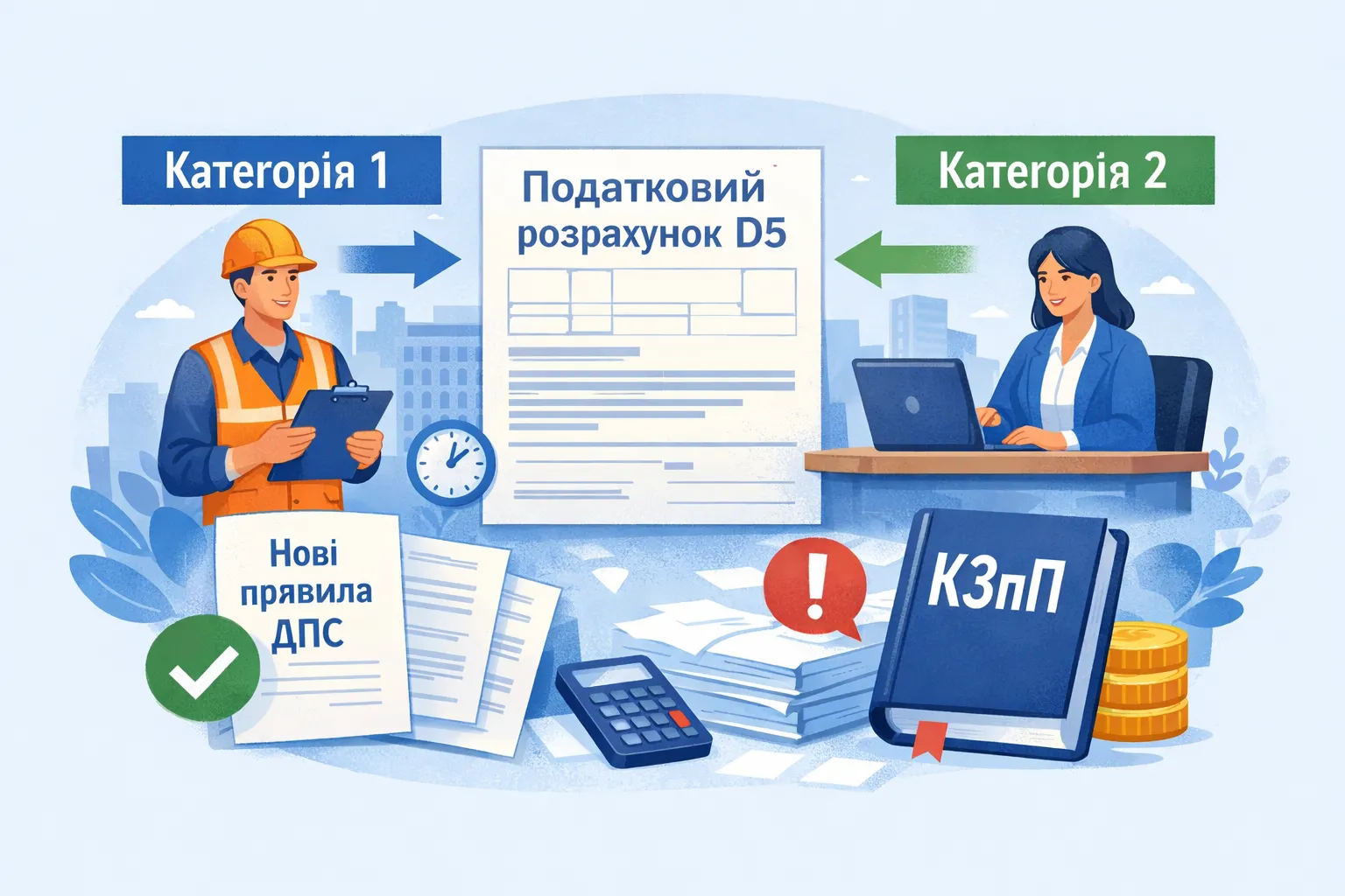 Перехід працівника між категоріями 1 і 2 в Д5 Податкового розрахунку: нові правила від ДПС і стара проблема КЗпП