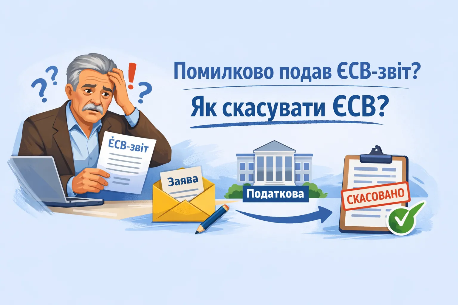 ФОП-пенсіонер помилково подав ЄСВ-додаток: як скасувати ЄСВ?