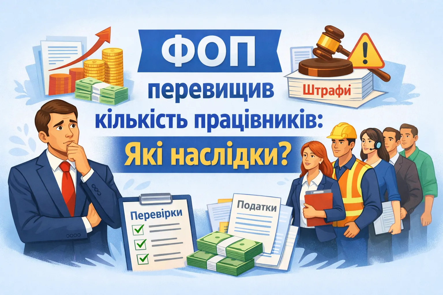 ФЛП на едином налоге превысил количество работников: какие последствия?