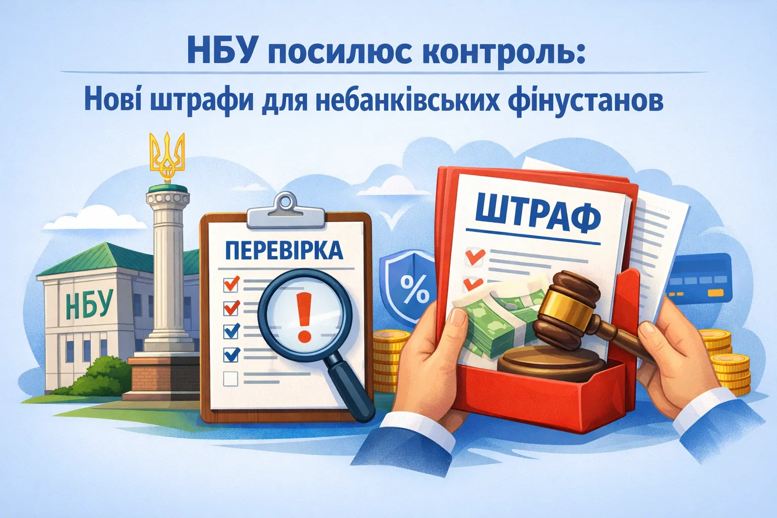 НБУ посилює контроль: нові штрафи для небанківських фінустанов