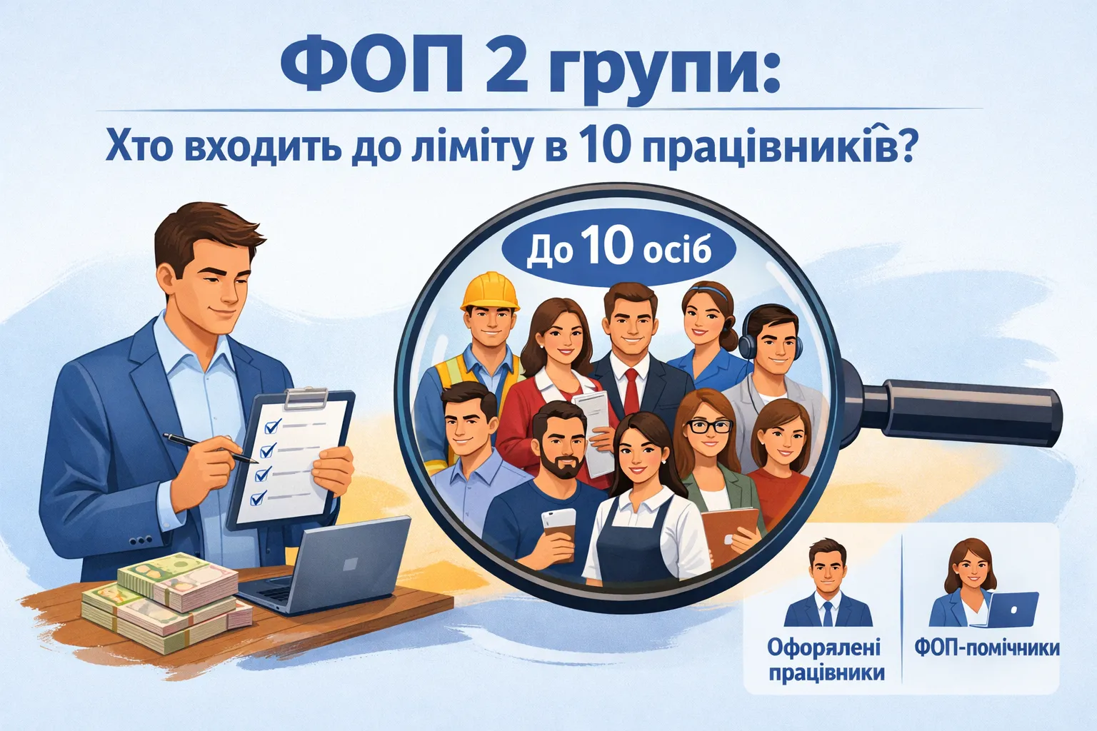 ФОП 2 групи: кого рахують до ліміту в 10 працівників