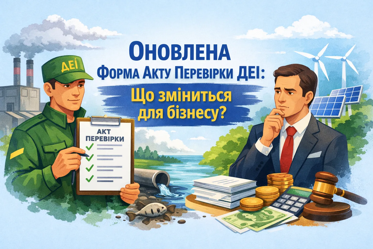 Оновлено форму акта перевірки Держекоінспекції: що зміниться для бізнесу