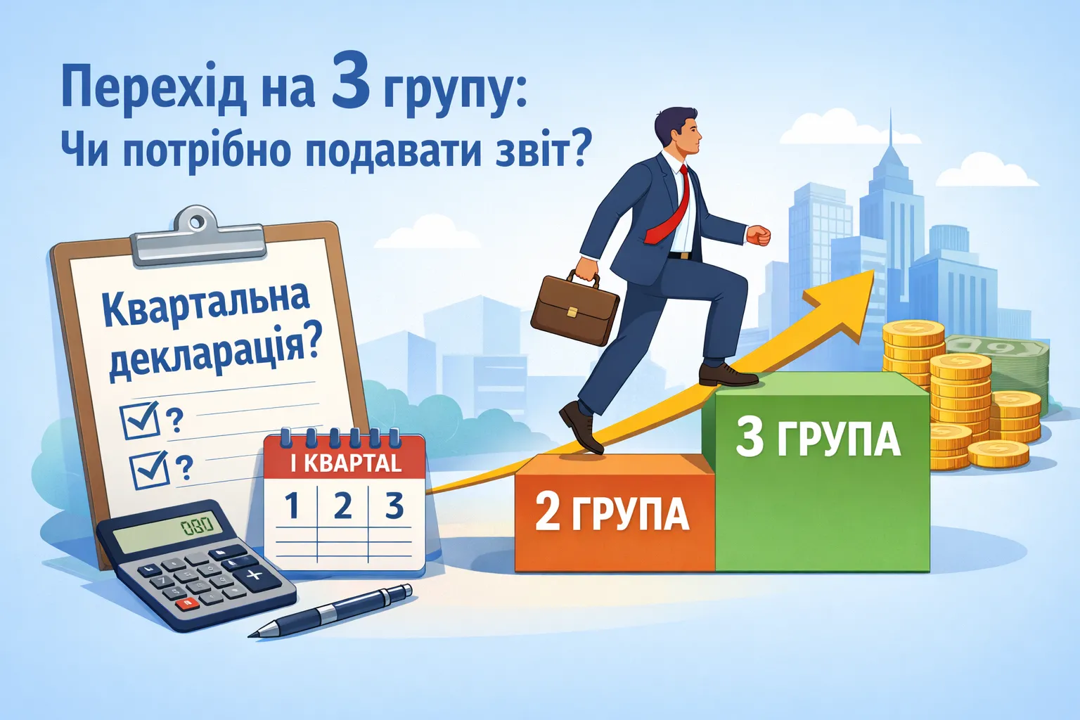 ФОП перейшов з 2 у 3 групу: чи подавати квартальну декларацію?
