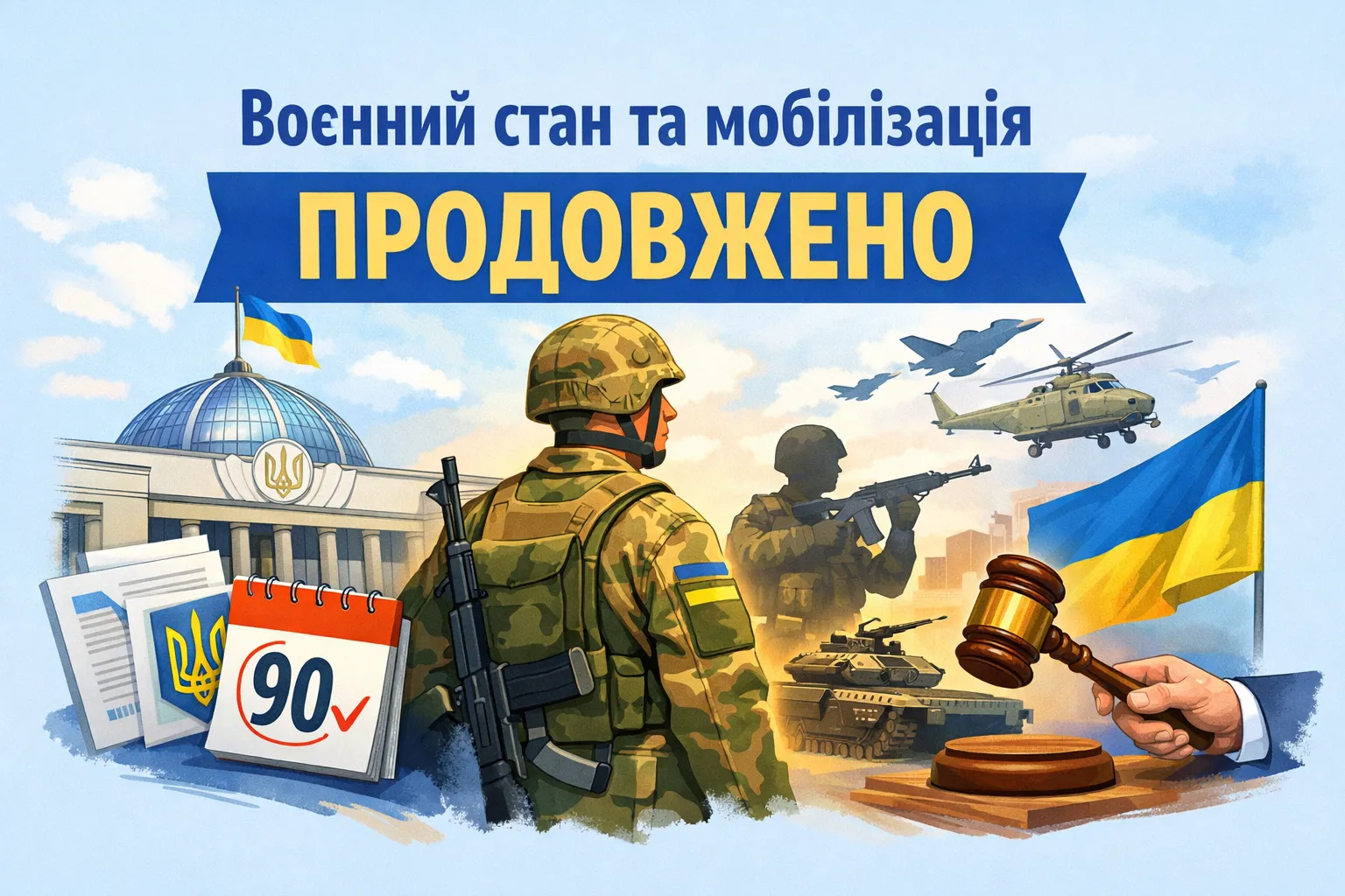 Рада продовжила воєнний стан та мобілізацію