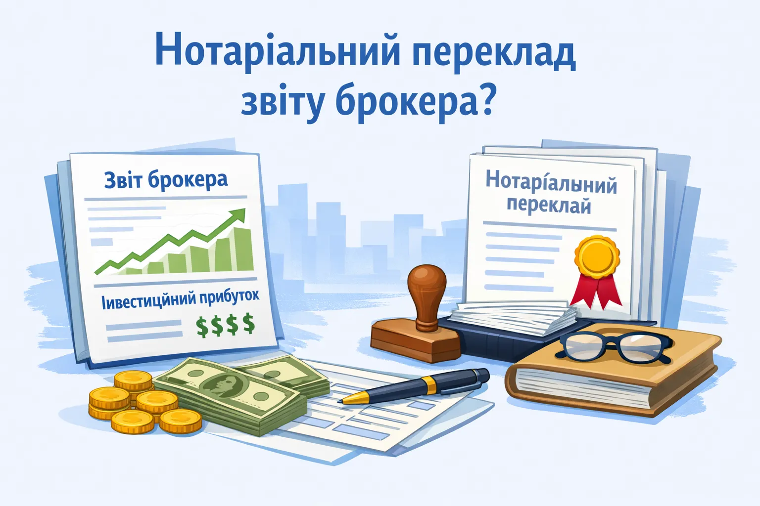 Декларація про майновий стан: чи потрібен нотаріальний переклад звіту брокера? для підтвердження інвестиційного прибутку