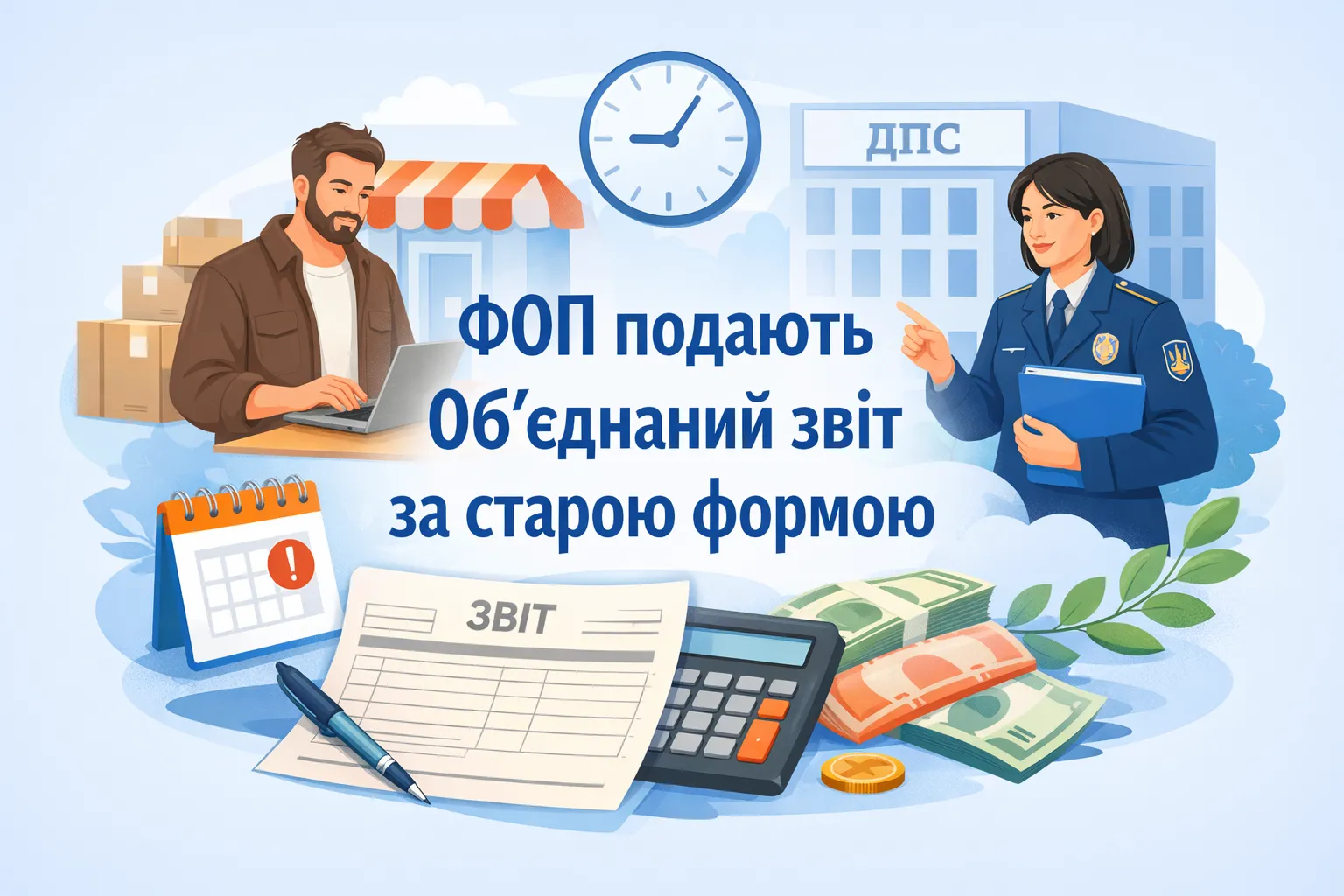ДПС повідомила: ФОП подають Об’єднаний звіт за старою формою