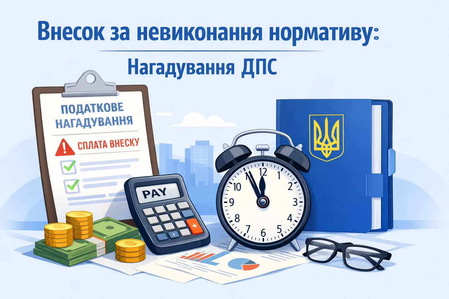 Взнос за невыполнение норматива: напоминание ГНС