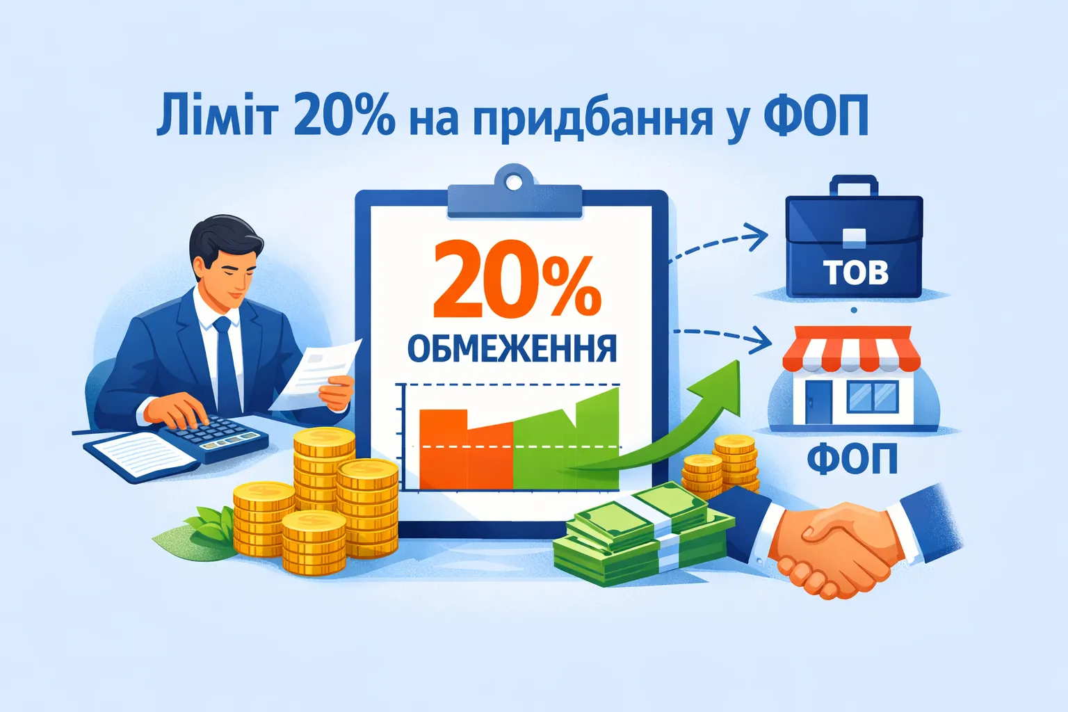 Як резидент Дія Сіті — платник загального податку на прибуток рахує 20 % ліміт придбань у спрощенців