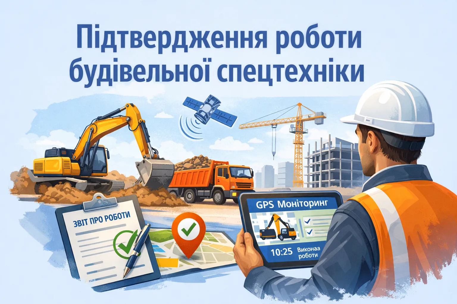 Підтвердження роботи будівельної спецтехніки
