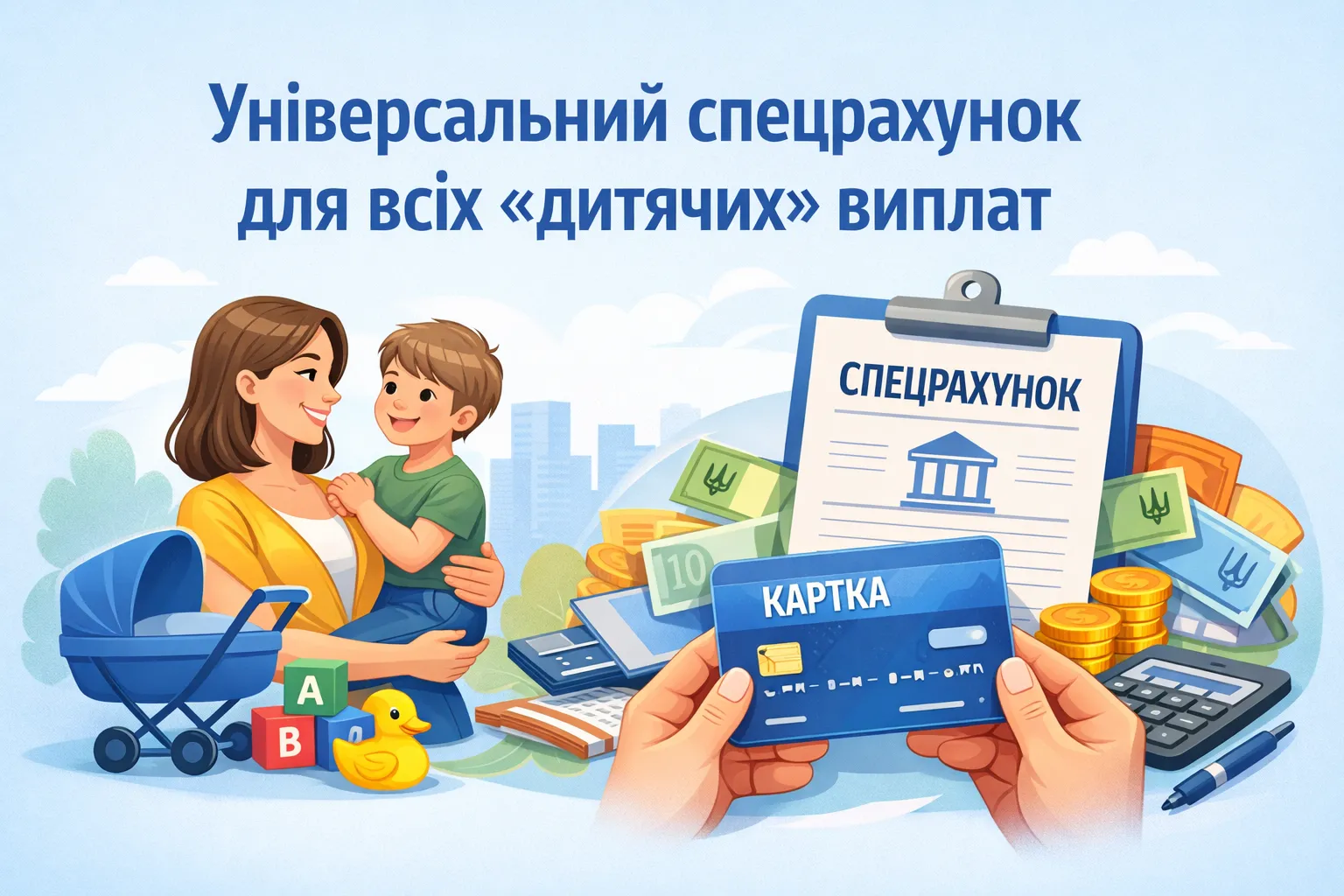 Работаем над универсальным спецсчетом для всех «детских» выплат