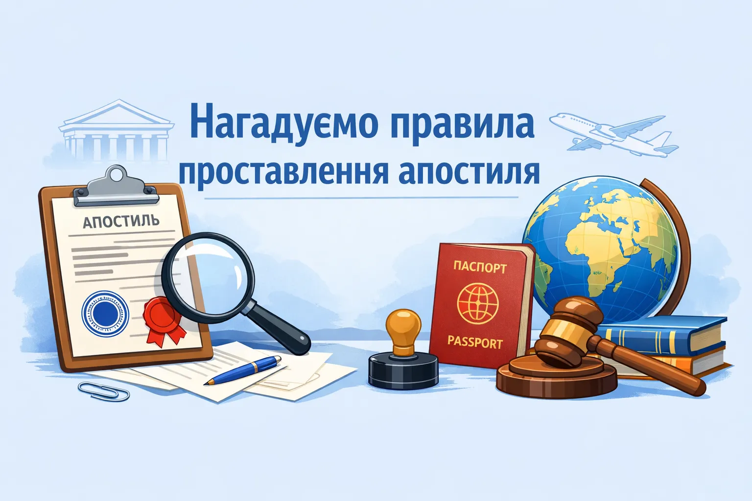 Напоминаем правила проставления апостиля