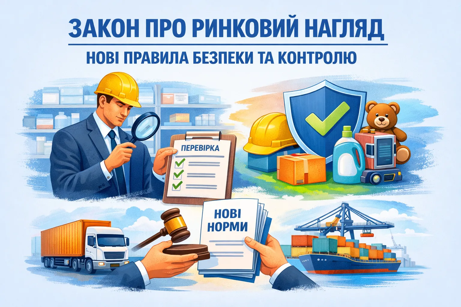 Закон про ринковий нагляд: нові правила безпечності продукції та контролю
