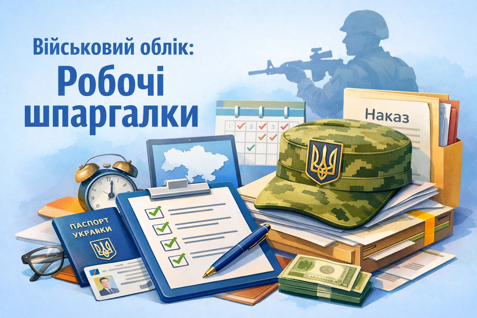 Військовий облік: робочі шпаргалки