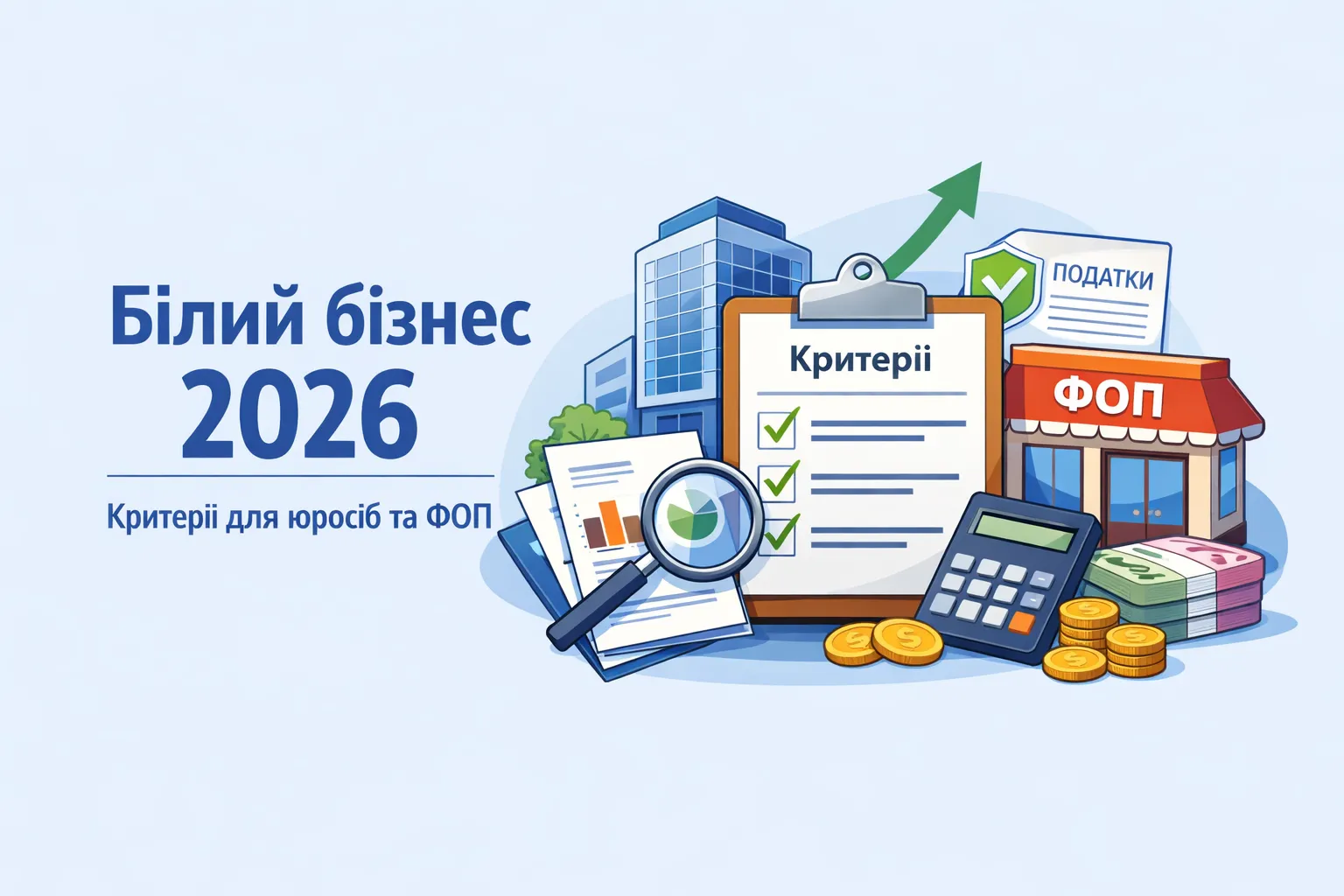 Формування переліку білого бізнесу у 2026 році: критерії для юросіб і ФОП