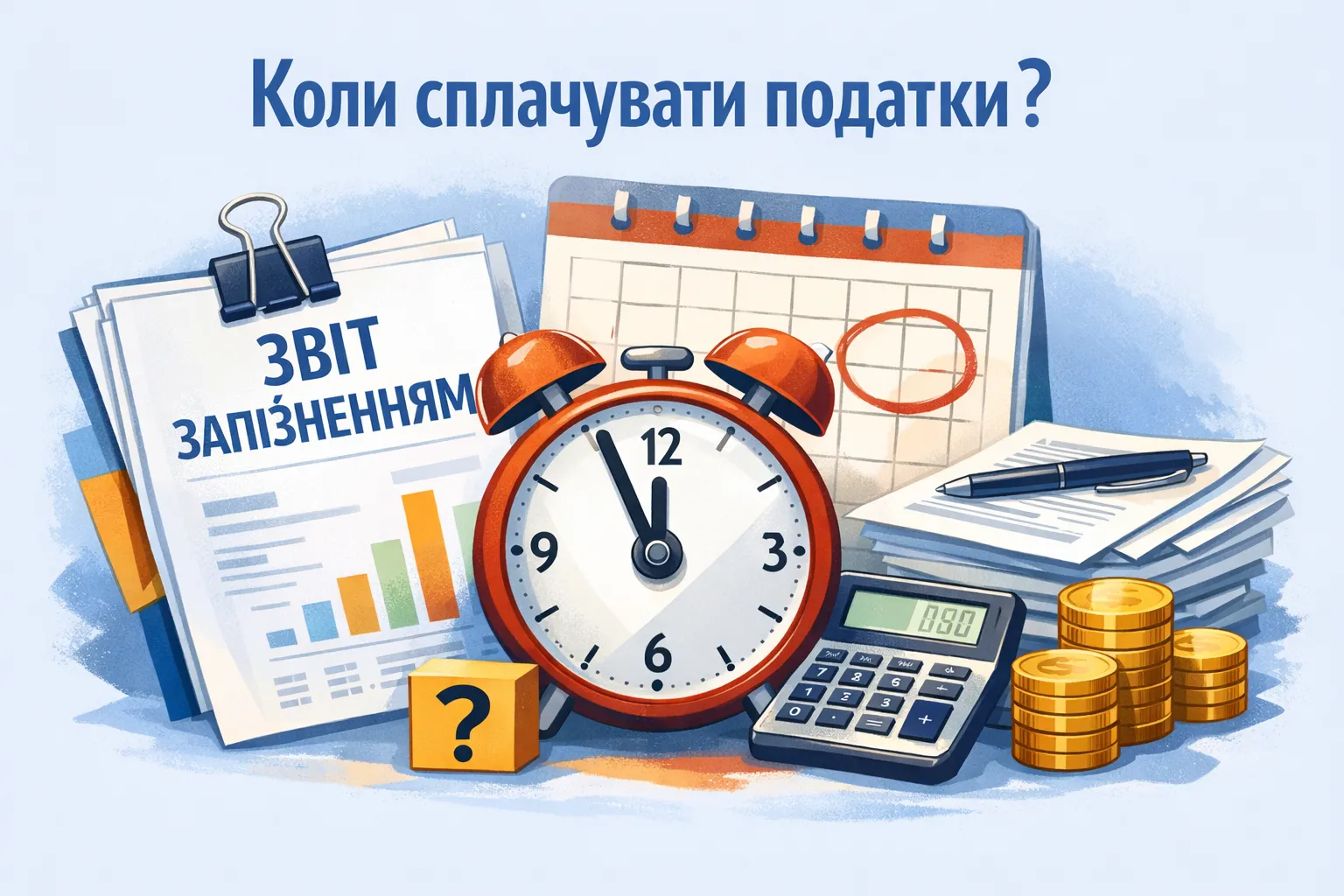 Звітність подано із запізненням: коли сплачувати податки?