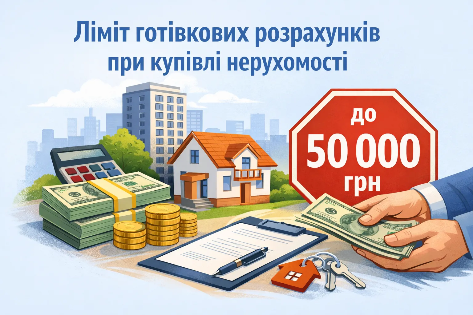 Готівкові розрахунки при купівлі нерухомості: які ліміти діють зараз?