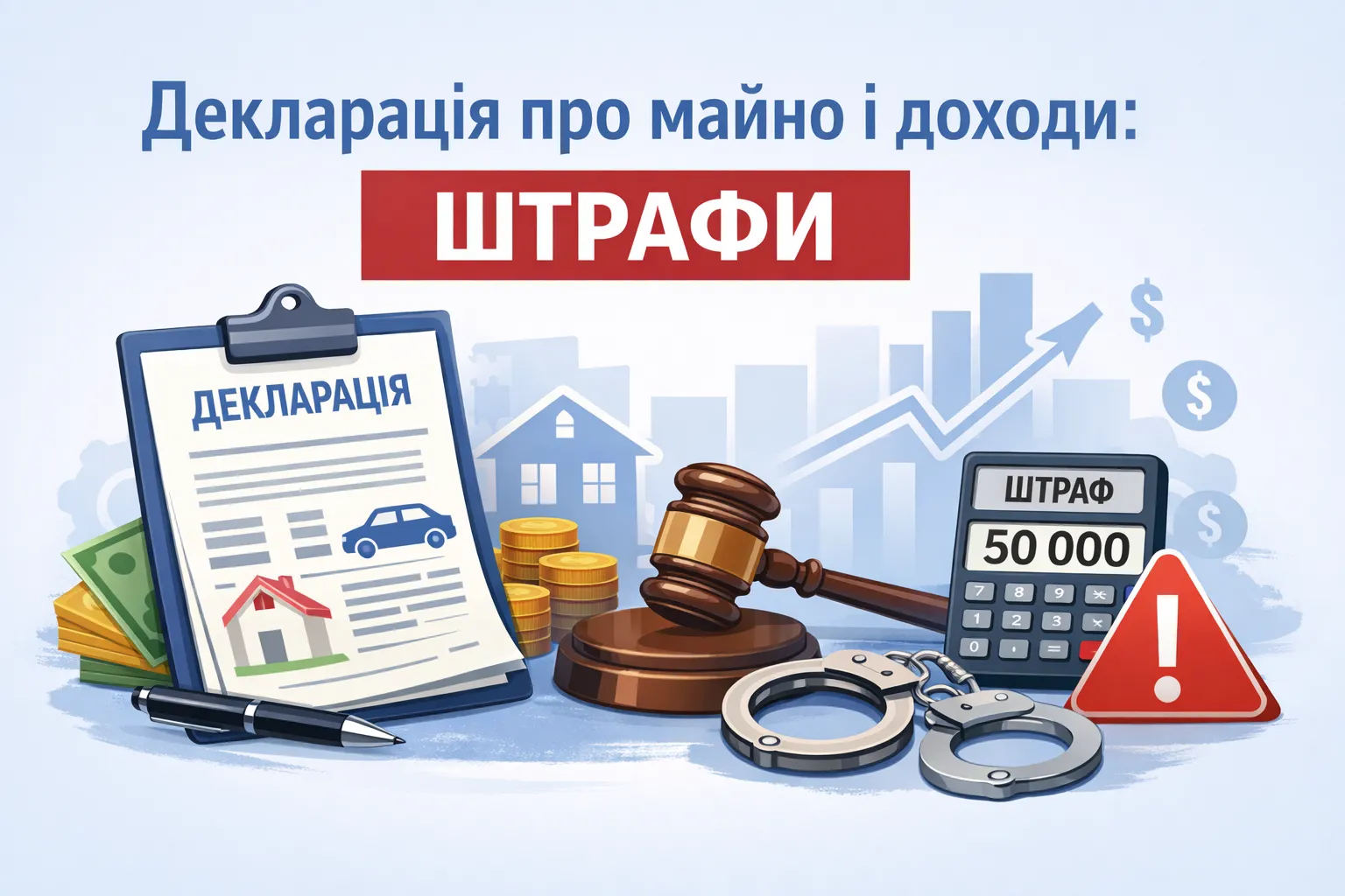 Декларація про майно і доходи: штрафи