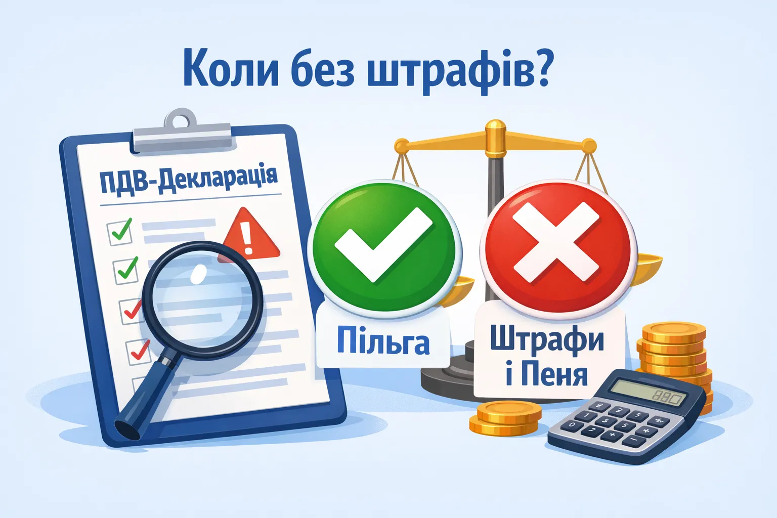 Помилки в ПДВ-декларації: коли діє пільга без штрафів і пені?