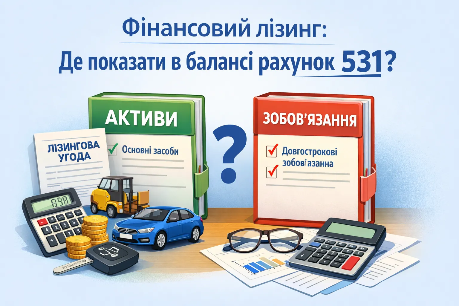 Зобов’язання з фінлізингу, рахунок 531: у якій статті балансу показати?